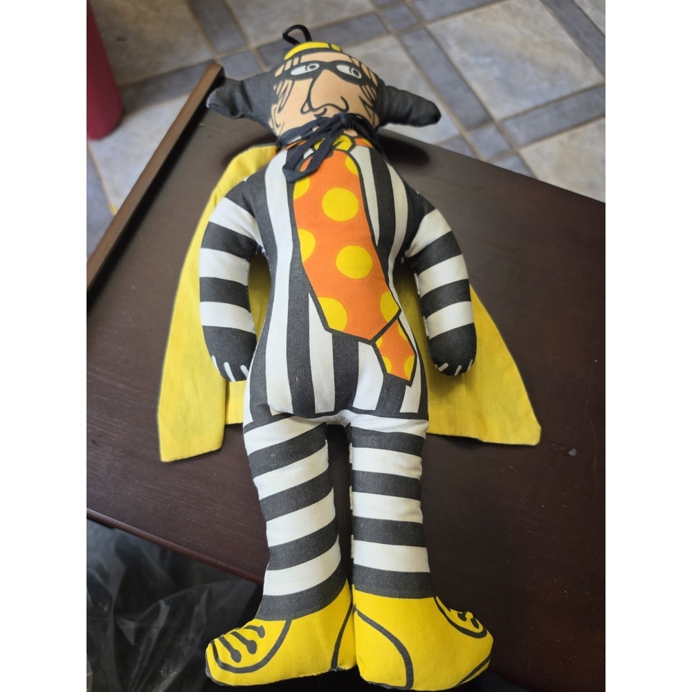 1973 VINTAGE HAMBURGLER DOLL MCDONALD'S RETRO TOY 16"